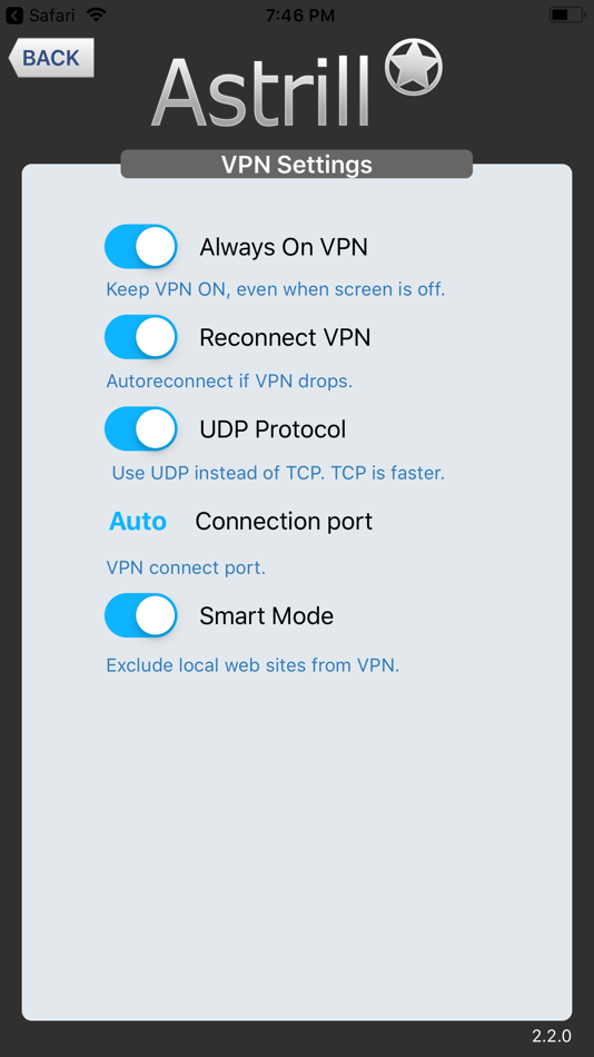 #4. Astrill VPN Client (iOS) 由: Veloxee Corp.
