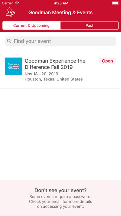 How to cancel & delete Goodman Meetings & Events from iphone & ipad 1