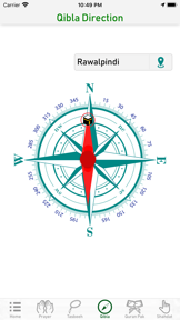 Qibla Direction - Prayer times screenshot