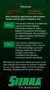 Sierra Reloading Manual v6.0 screenshot