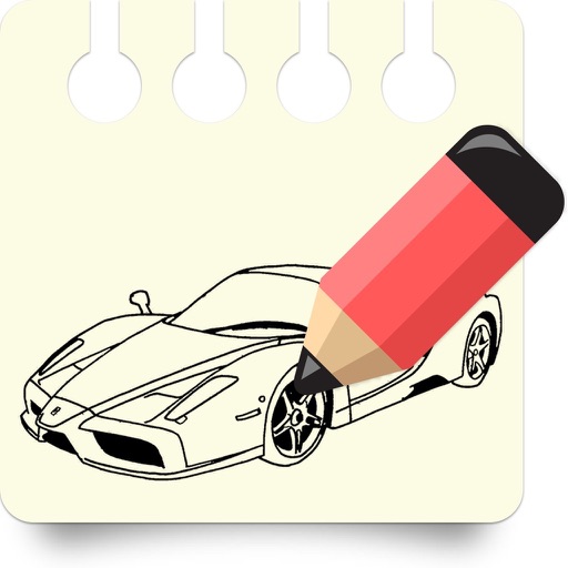 Vehicle Coloring Book Game Icon