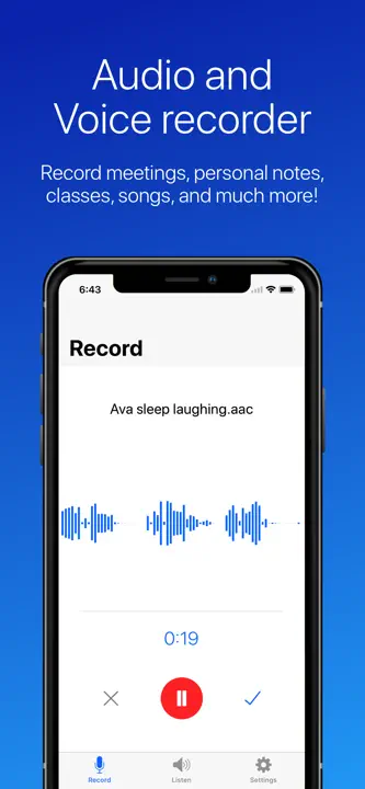 Easy Voice Recorder: Screenshot 1 von 3