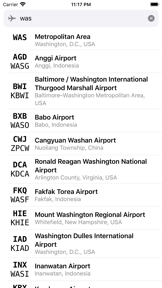 Airport Codes screenshot