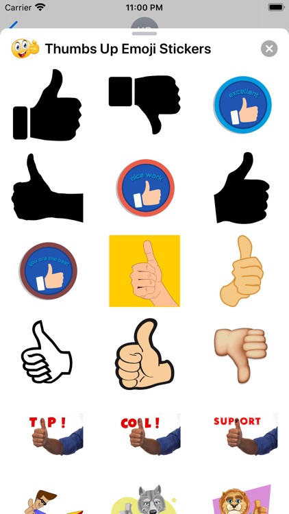 Thumbs Up Emoji Stickers