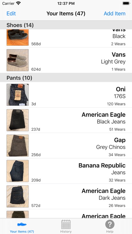 WearTracker - Clothing Tracker screenshot-3