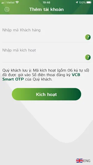 VCB Smart OTP screenshot 2