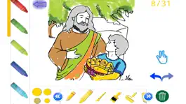 Game screenshot BibleStory Finger ColoringPage apk