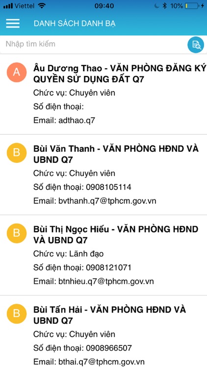 Công Chức Trực Tuyến Quận 7 screenshot-5