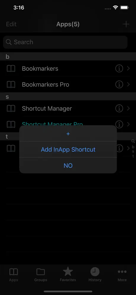 Shortcut Manager