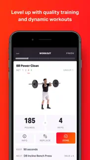 volt: gym & home workout plans iphone screenshot 1