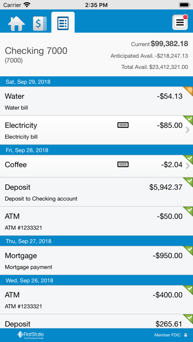 FSB Business Mobile Banking Screenshot