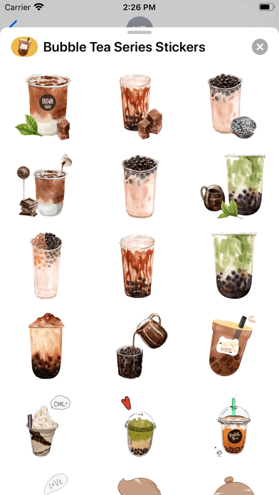 Screenshot #2 pour Bubble Tea Series Stickers