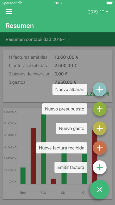 Screenshot #1 pour Contabilidad Autónomos