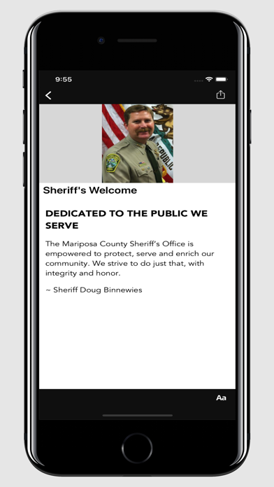 Mariposa County CA Sheriff screenshot 3