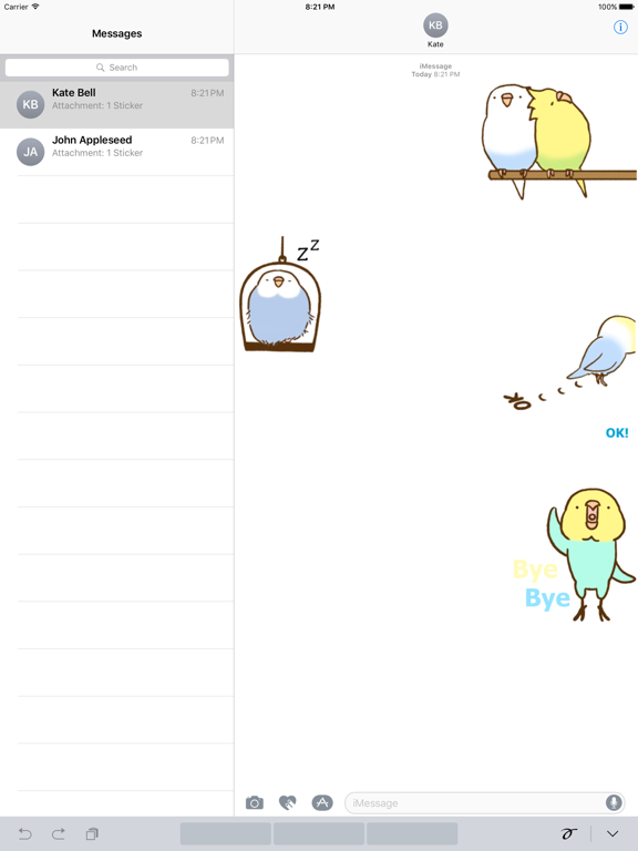 Screenshot #4 pour Lovely Budgie Animated Sticker
