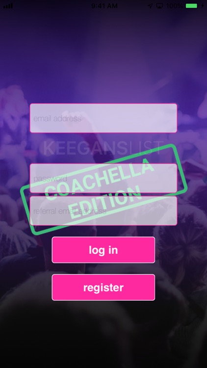 KeegansList Coachella Edition