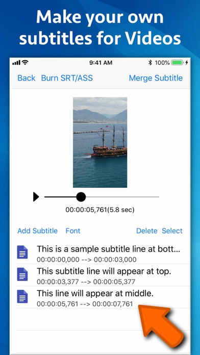 Screenshot 2 of Video Subtitle Hardcoder App