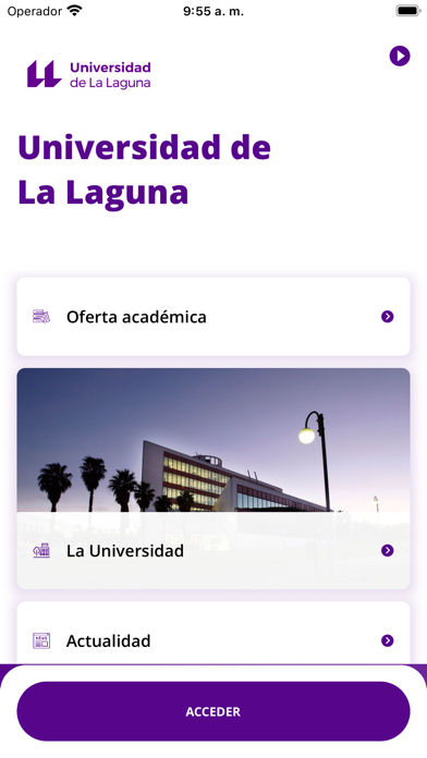 Universidad de La Laguna Screenshot