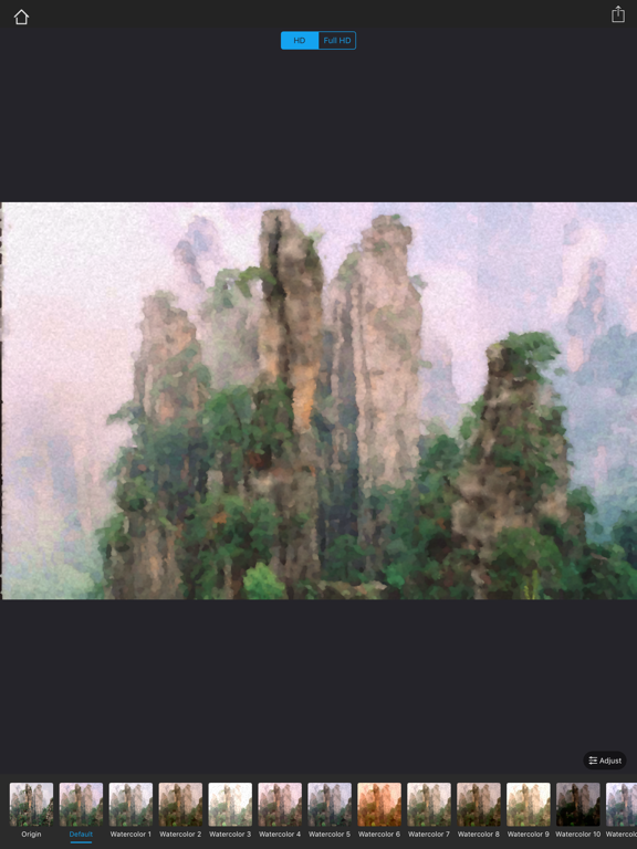 Watercolorizer-photo artist iPad screenshot 8 - Photo & Video app