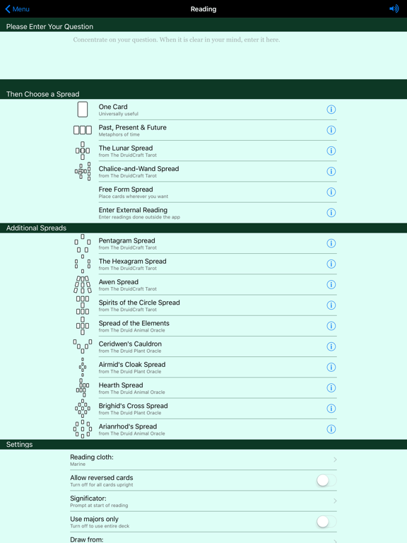 Screenshot #6 pour DruidCraft Tarot