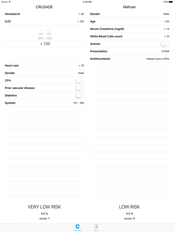 Screenshot #5 pour CRUSADE Score Calculator