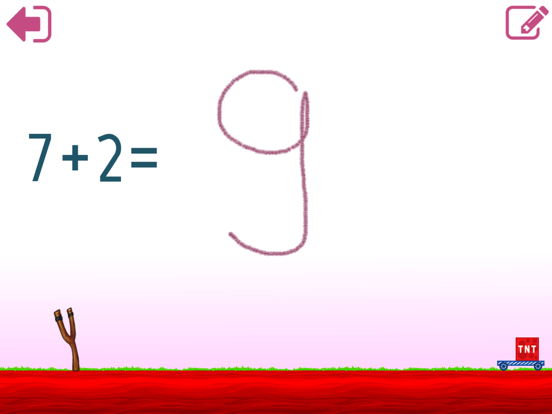 Subtract and add up to 10 iPad screenshot