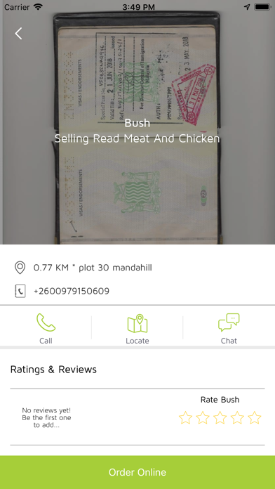 Ulendo eats Screenshot