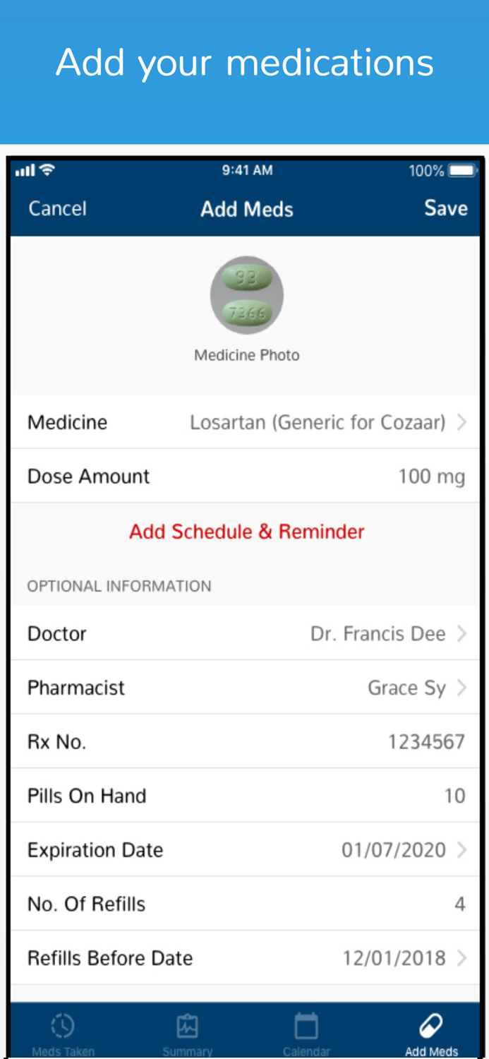 Medicine Tracker and Scheduler