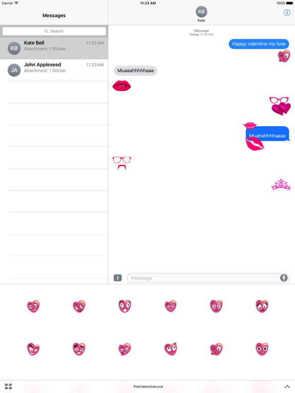 Screenshot #4 pour Pink Valentine Love Sticker