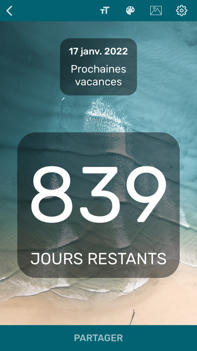 Screenshot #2 pour Compte à Rebours Countdown App