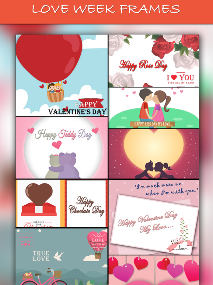 Valentines day Photo Collage.