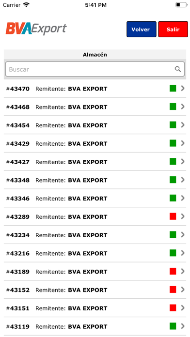 BVA Export Screenshot