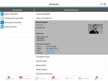 twelve mobile - Board Room iPad screenshot