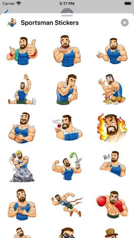 Game screenshot Sportsman Stickers apk