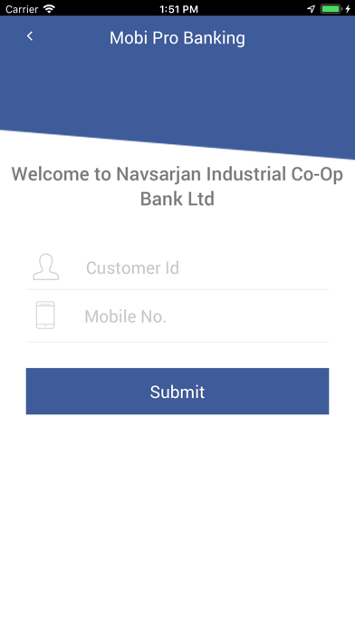Navsarjan Industrial CoOp Bank Screenshot