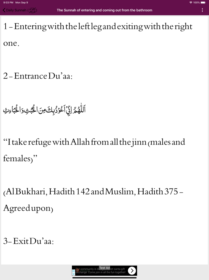 Daily Sunnah of Muhammad S.A.W