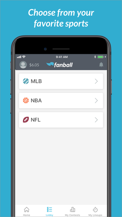 Fanball:  Daily Fantasy Sports Screenshot