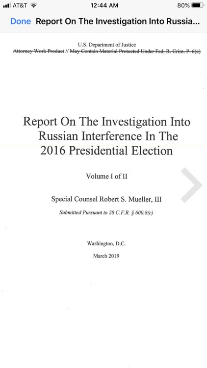 The Mueller Report Easy Reader
