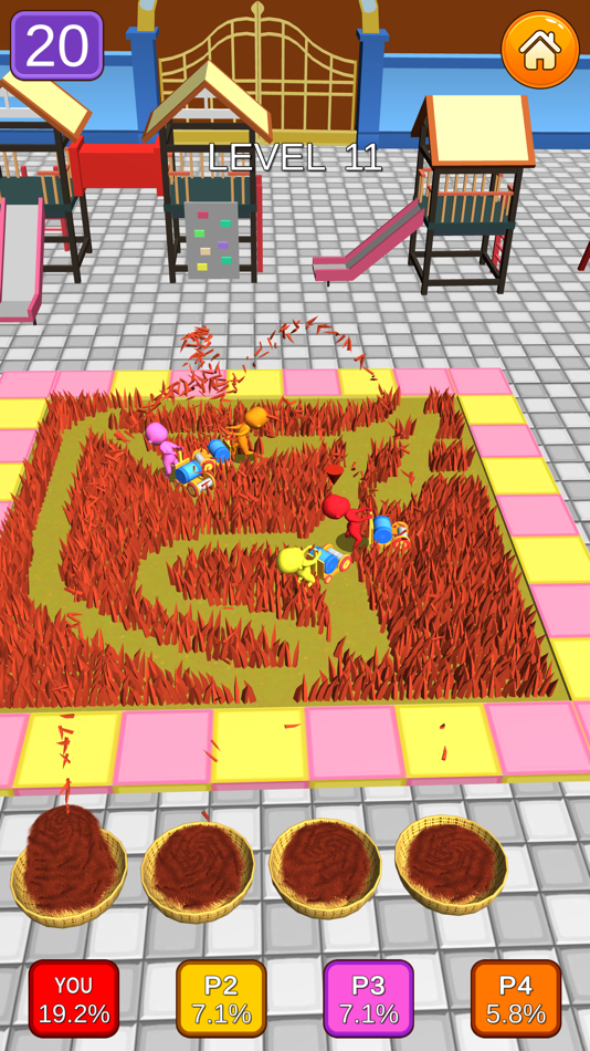 #2. Mow Fun 3D (iOS) 由: Zhakaas Games LLP