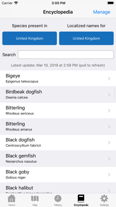 Fishing Organiser Screenshot