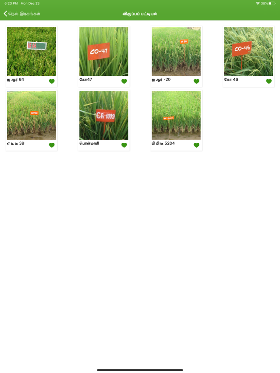Paddy Varieties iPad screenshot