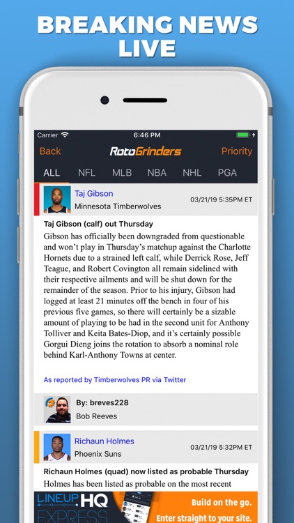 RotoGrinders Daily Fantasy screenshot-3