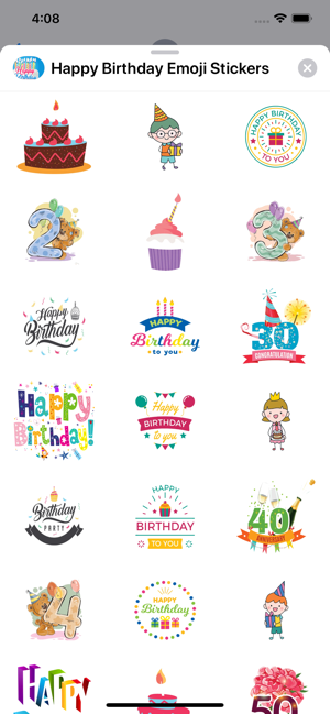 Happy Birthday Emoji Stickers(圖2)-速報App