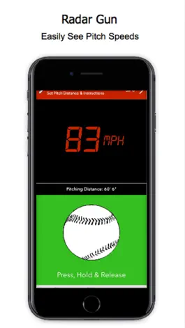 Game screenshot Baseball Radar Gun & Counter apk