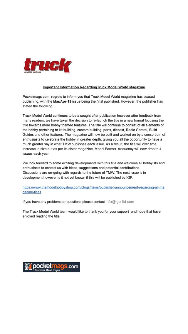 Truck Model World Magazine