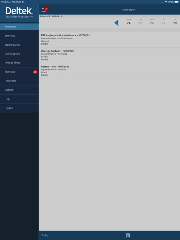 Screenshot #5 pour Deltek Touch for Maconomy