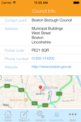 Boston Borough Council screenshot 2