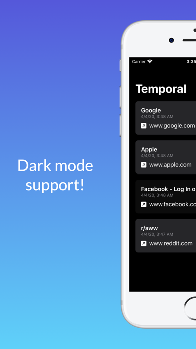 Screenshot #3 pour Temporal - URL Reminders