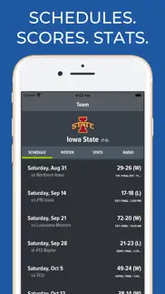 iowa state football schedules iphone screenshot 1