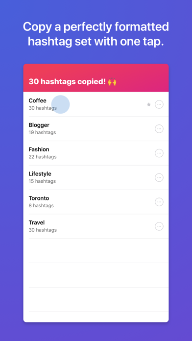 Screenshot #1 pour Jetpack Hashtag Assistant